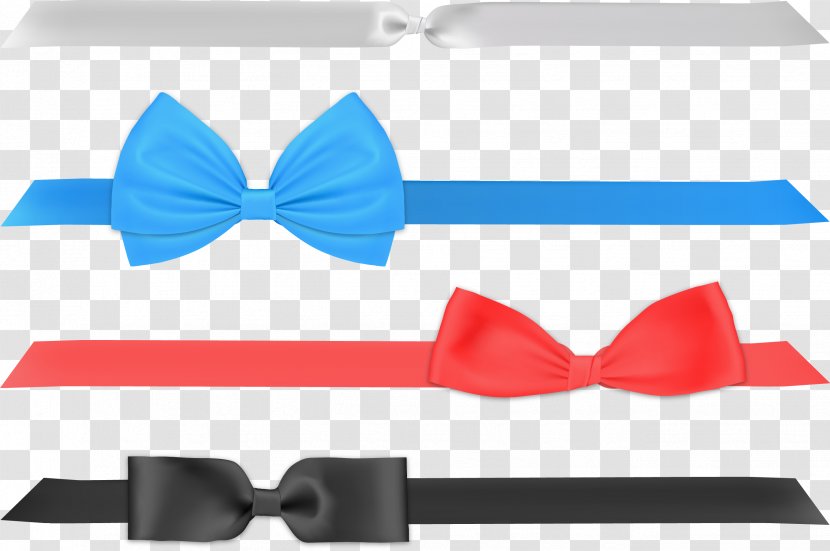 Bow Tie Ribbon Vector - Necktie - Hand-painted Transparent PNG