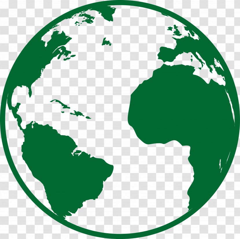 United States World Map Globe - Robinson Projection - Green Earth Transparent PNG
