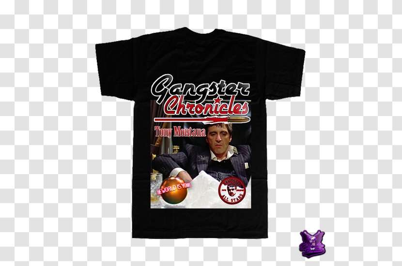 T-shirt Clothing Sleeve Gangster - Anatomy - Tony Montana Transparent PNG