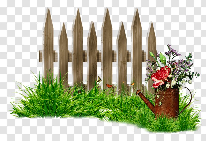 Fence Garden Flower - Flowerpot - Pattern Transparent PNG