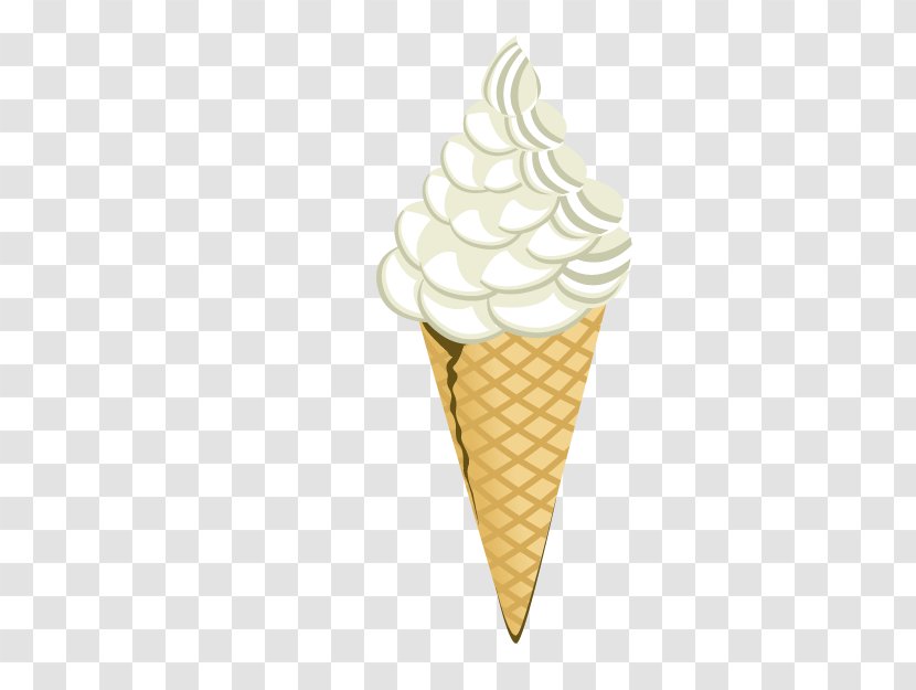 Ice Cream Cone Pop Soft Serve - Vanilla Transparent PNG