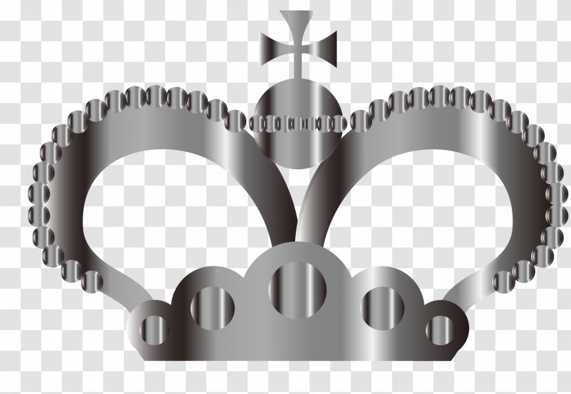 Crown Hat Icon - Vector Silver Material Transparent PNG