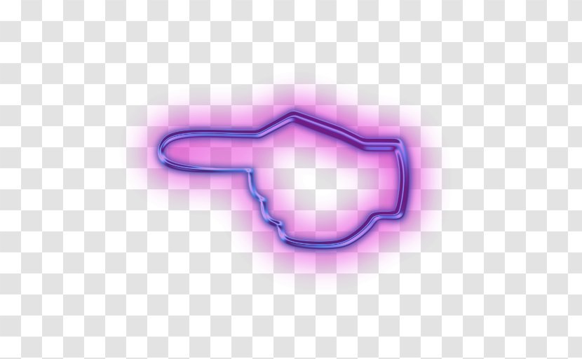 Computer Mouse Thumb Hand - Purple Transparent PNG