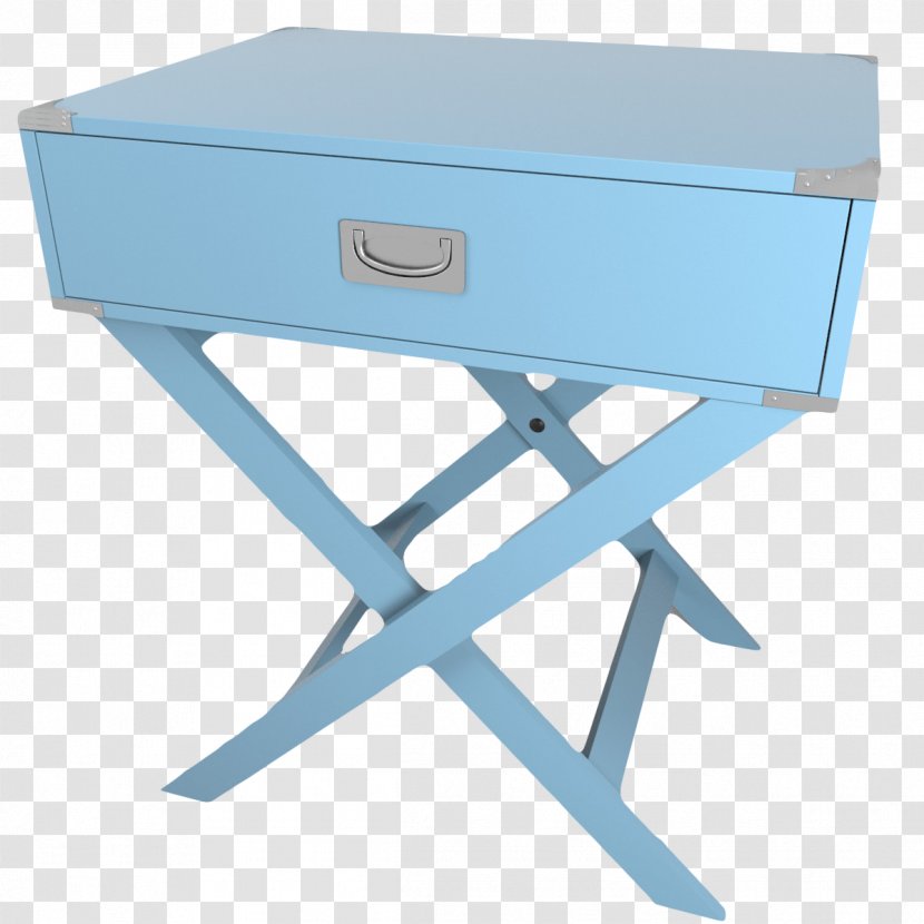 Nightstand Table Blue - Furniture - Light European Bedside Transparent PNG
