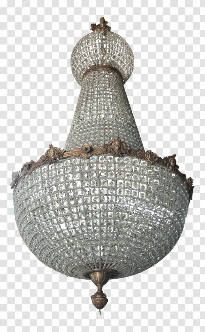 Chandelier Lighting Light Fixture Crystal - Empire Style Transparent PNG