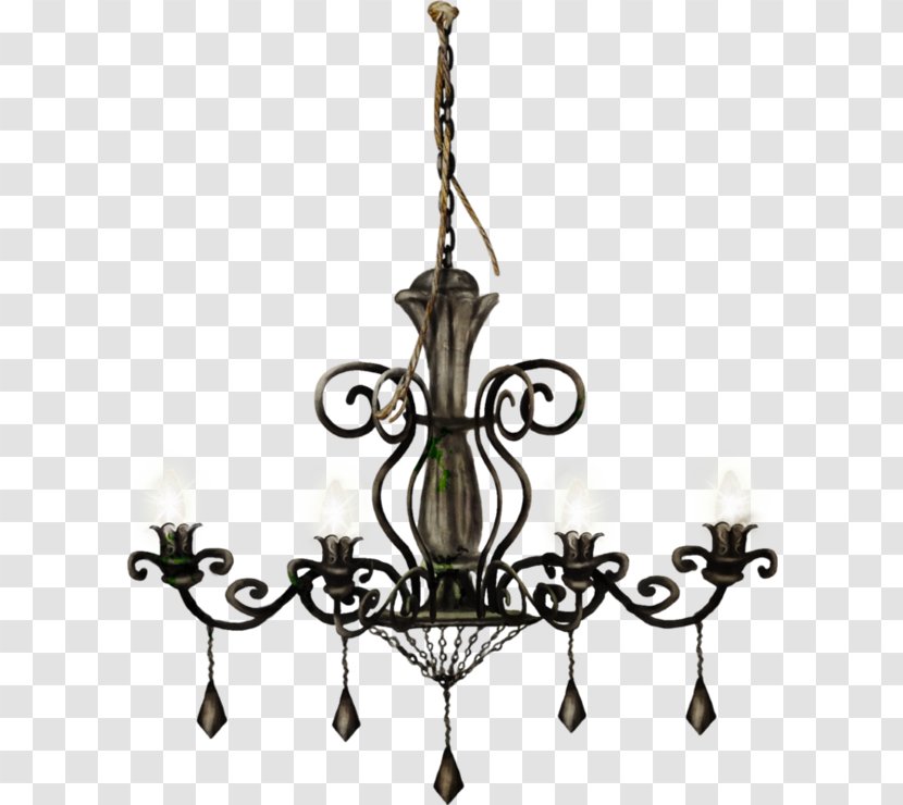 Chandelier Candlestick Ceiling Clip Art - Color - Furniture Transparent PNG