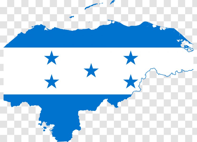 Flag Of Honduras Clip Art Illustration - Gallery Sovereign State Flags - Century Map Transparent PNG