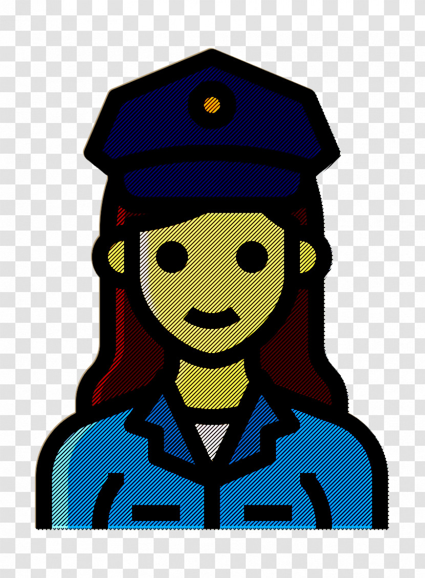 Police Officer Icon Occupation Woman Icon Policewoman Icon Transparent PNG