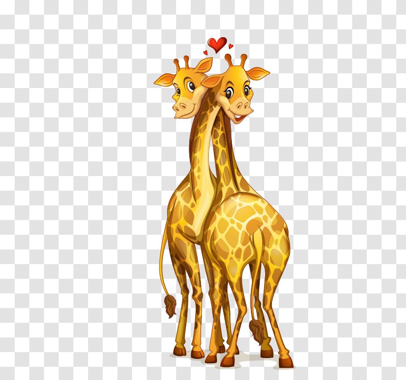 Giraffe Cartoon Stock Illustration Royalty-free - Mammal Transparent PNG