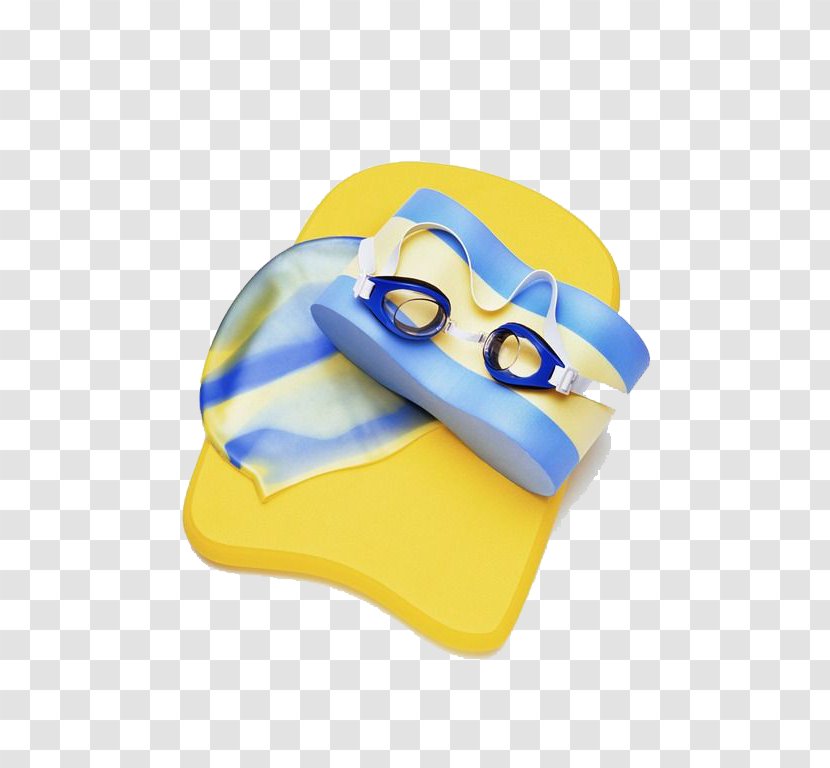 Swimming Swim Cap Swedish Goggles - Striped Equipment Transparent PNG