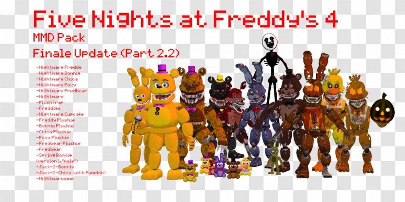 Five Nights At Freddy's 4 Freddy's: Sister Location 2 Freddy Fazbear's Pizzeria Simulator MikuMikuDance - Text - Hug Spring Transparent PNG