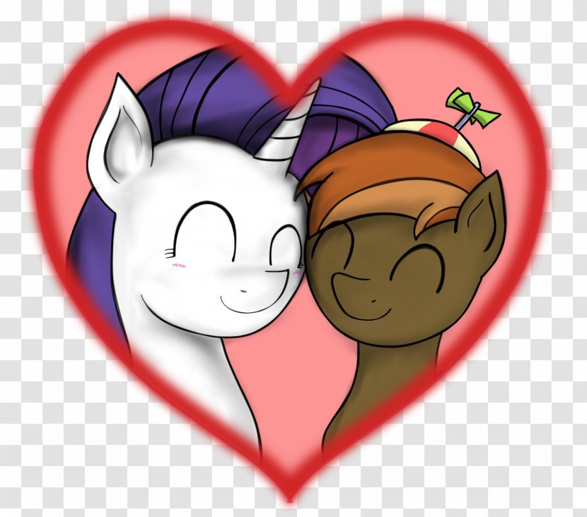 Rarity DeviantArt Pony Fan Art - Heart - Cartoon Transparent PNG