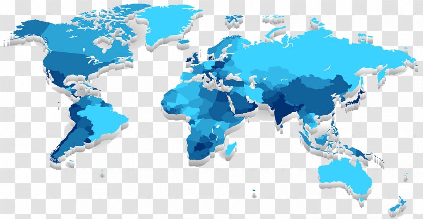 World Map Globe - Extrusion Transparent PNG