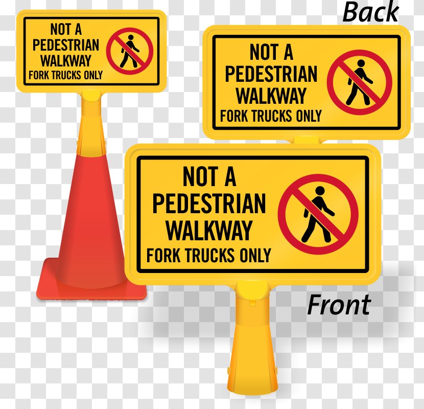 Traffic Sign Pedestrian Crossing Yield - Area - Driving Transparent PNG