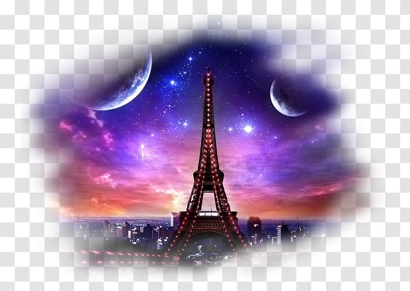 Painting Desktop Wallpaper - Space - Tour Eiffel Transparent PNG