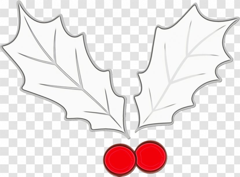 Maple Leaf - Wet Ink - Symbol Holly Transparent PNG