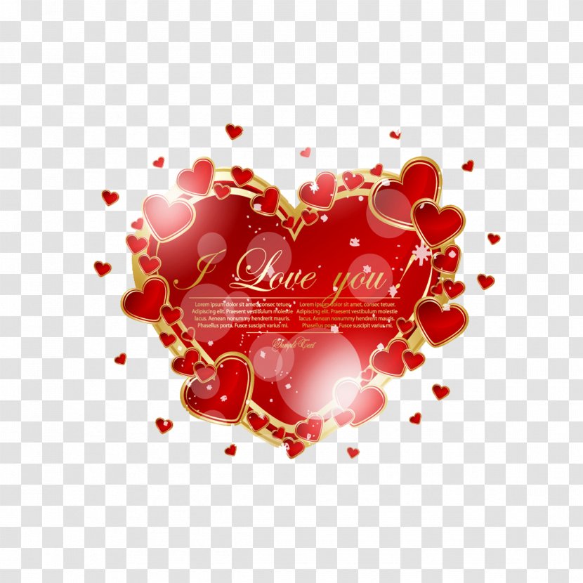 Valentines Day Romance Heart Greeting Card - Flower - Halo Love Transparent PNG