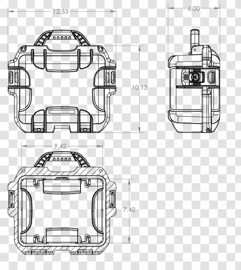 DJI Spark Technical Drawing Unmanned Aerial Vehicle HardCases.ca - Dji Transparent PNG