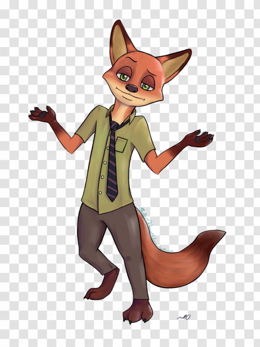 Red Fox Nick Wilde YouTube Painting Animated Film - Deviantart Transparent PNG