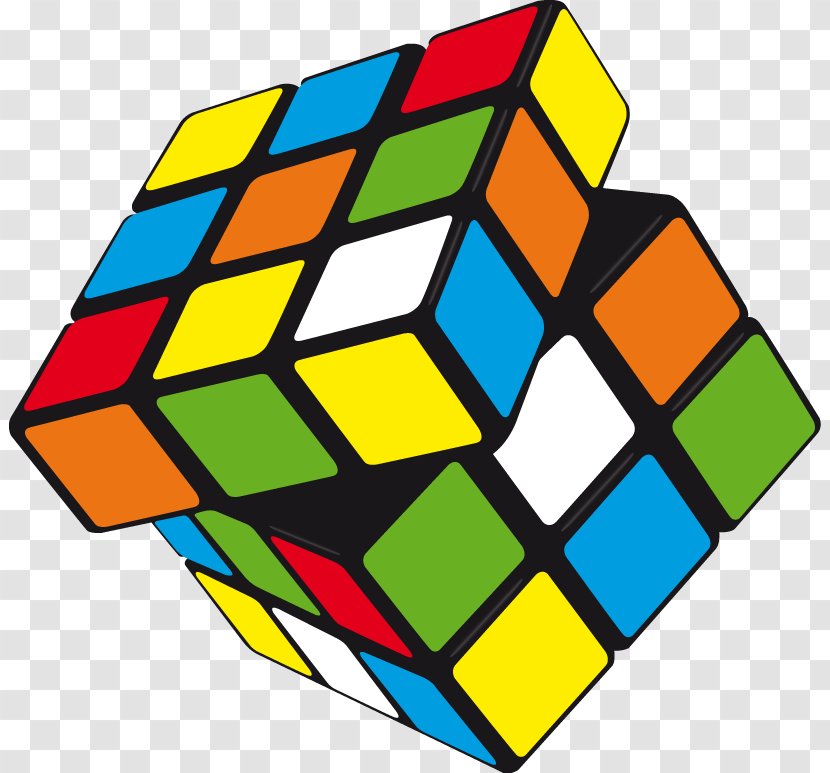 Rubiks Cube Puzzle Clip Art - Symmetry - Vector Transparent PNG