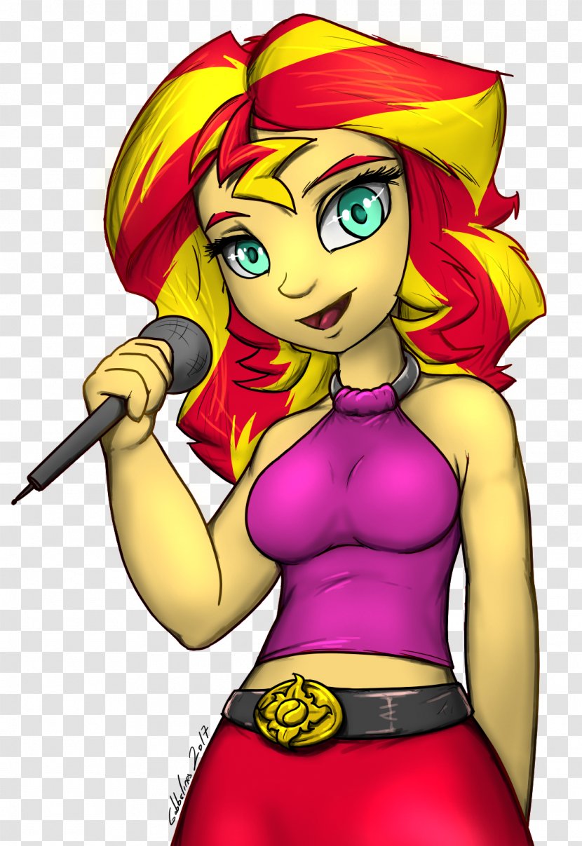 Illustration Cartoon Legendary Creature Muscle Fiction - Heart - My Little Pony Equestria Girls Sunset Shimmer Transparent PNG