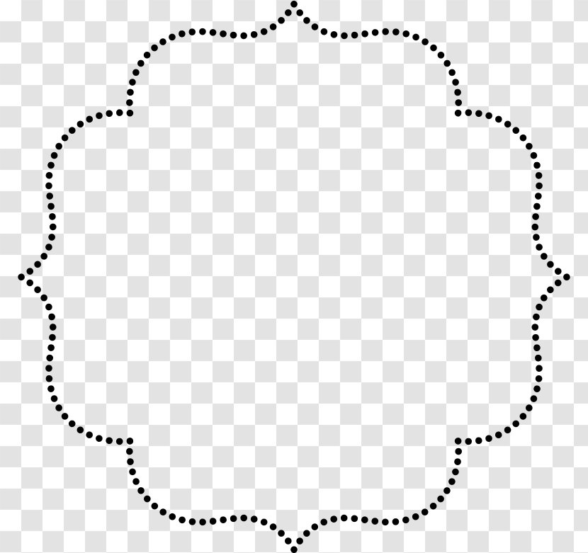 Circle Shape Line Clip Art - Black - Fancy Transparent PNG