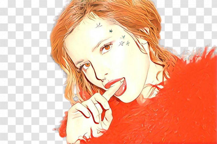 Mouth Cartoon - Red Hair - Lip Chin Transparent PNG