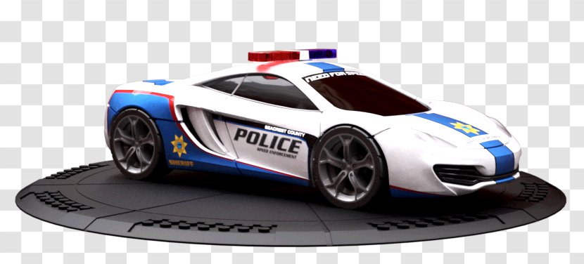 Model Car Police Automotive Design - Auto Racing - Mclaren Mp4 12c Transparent PNG
