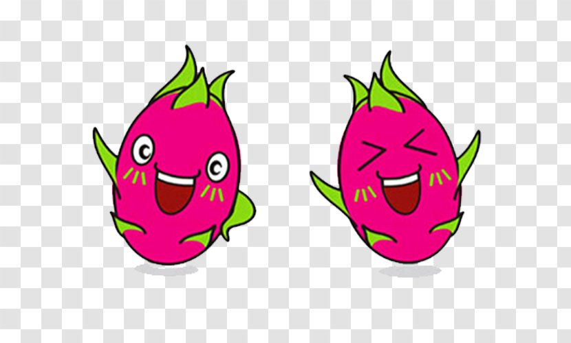 Juice Pitaya Cartoon - Fruit - Creative Cute Dragon Transparent PNG