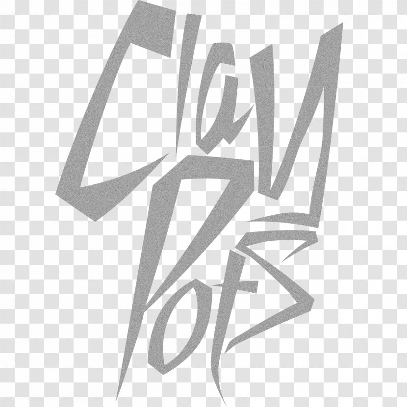 Clay Logo Brand Lorem Ipsum Flowerpot - Black And White - Pot Transparent PNG