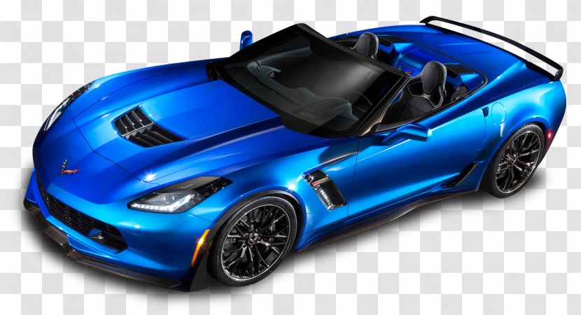 2015 Chevrolet Corvette Z06 Stingray New York International Auto Show Car - C6 - Blue Top View Transparent PNG