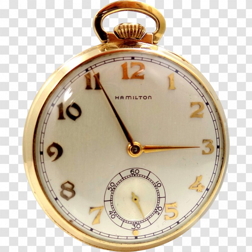 Pocket Watch Hamilton Company Jewellery Clock - Metal - Watches Transparent PNG