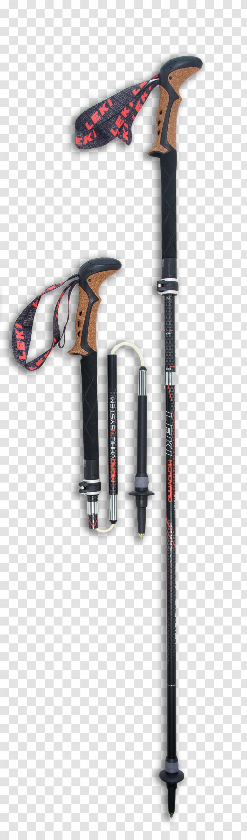 Ski Poles LEKI Lenhart GmbH Hiking Nordic Walking - Aluminium Transparent PNG