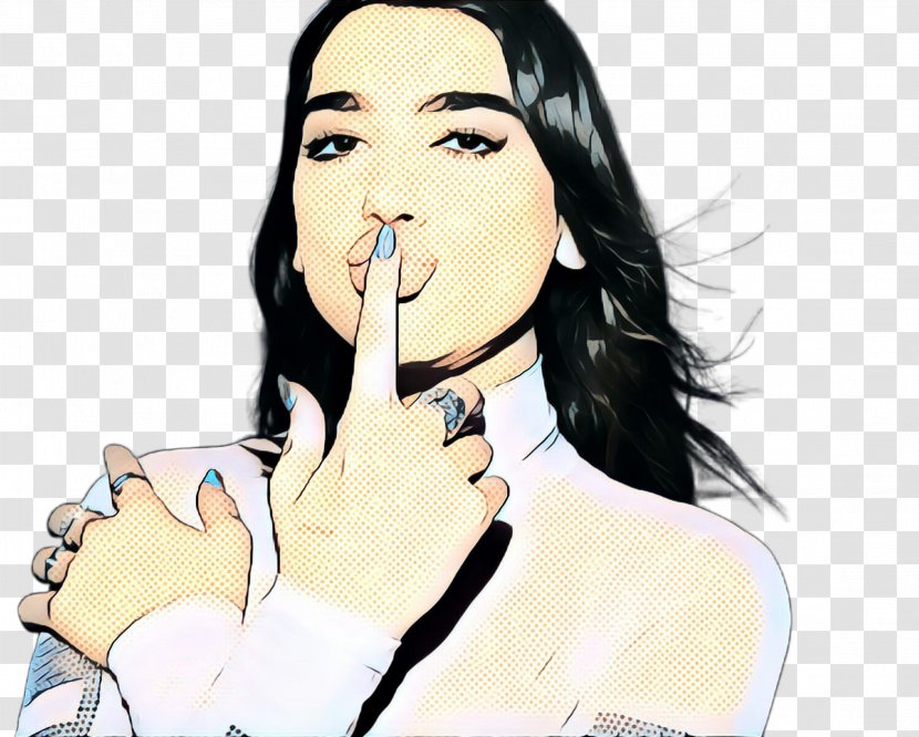 Face Cartoon Nose Skin Eyebrow - Cheek - Black Hair Lip Transparent PNG