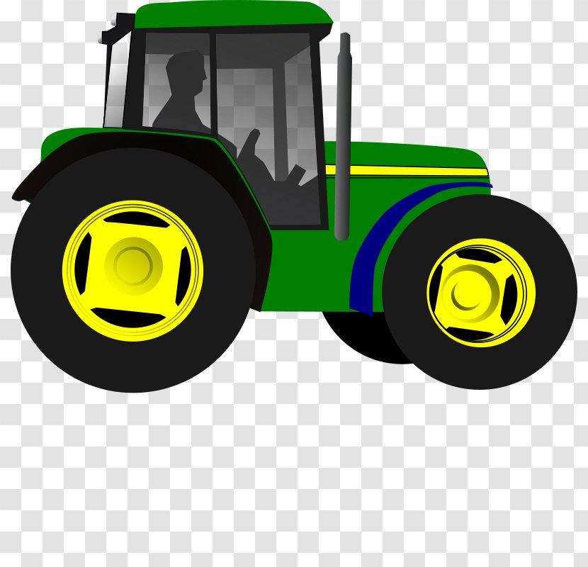 Tractor John Deere Clip Art - Heavy Equipment - Farm Cliparts Transparent PNG