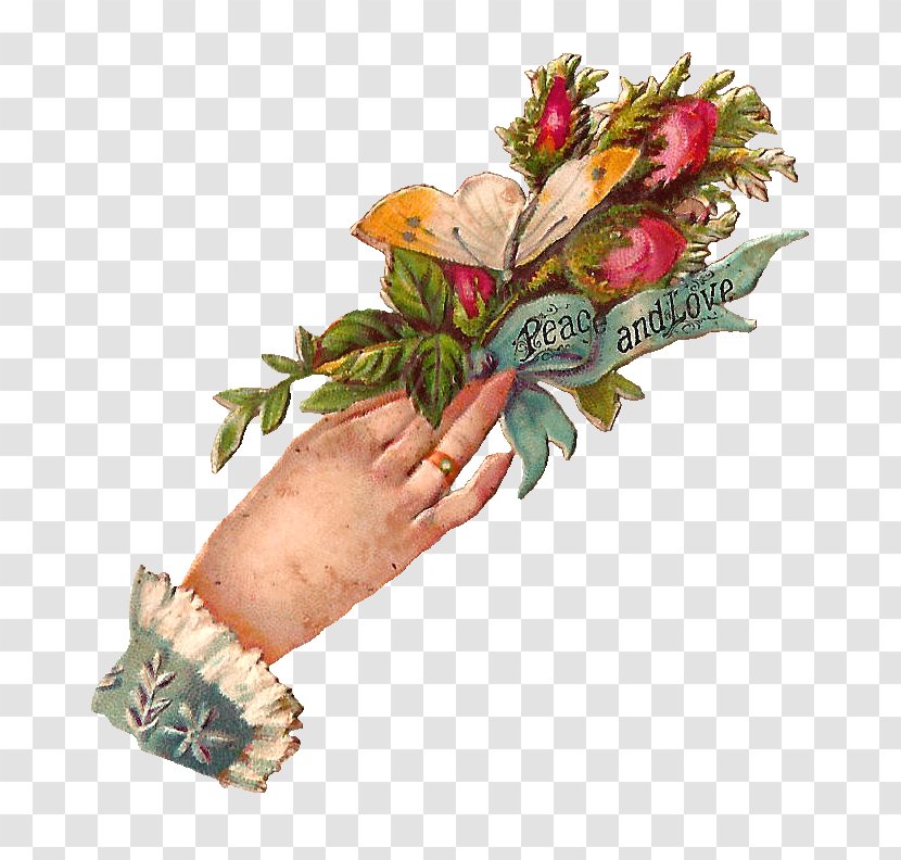 Victorian Era Bokmärke Hand Clip Art - Temporary Tattoo - Floristry Transparent PNG
