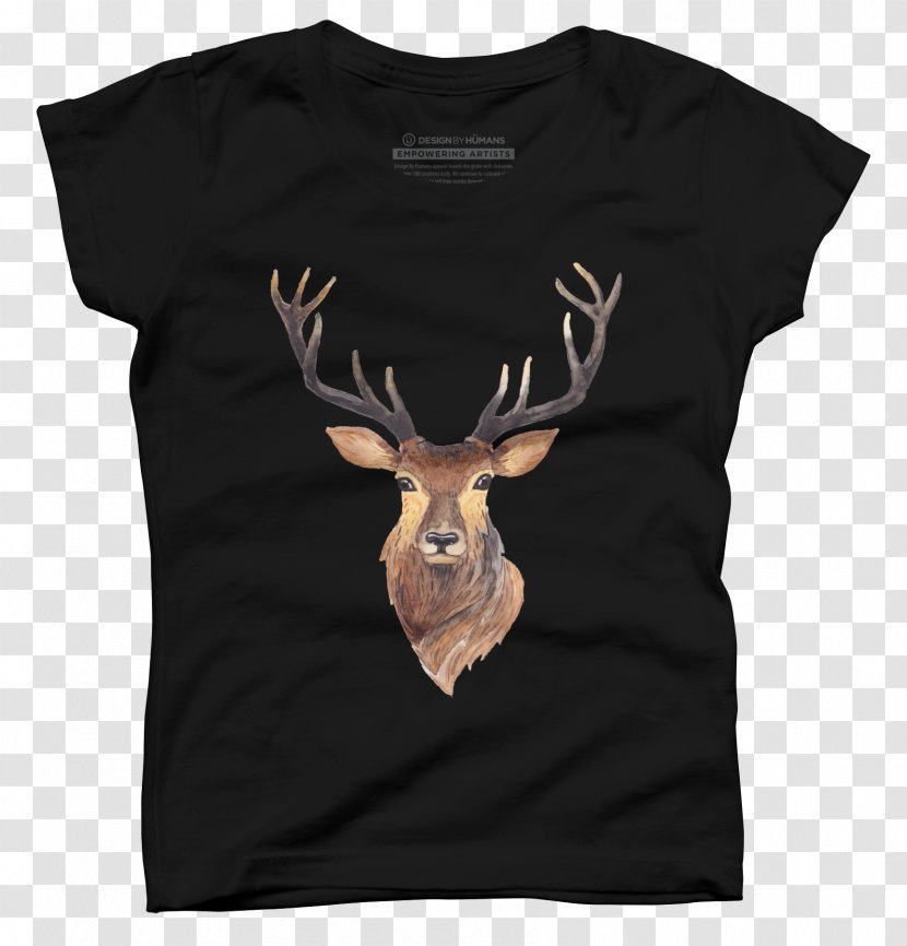 T-shirt Red Deer Hoodie Bluza - Tree - Large Head Transparent PNG