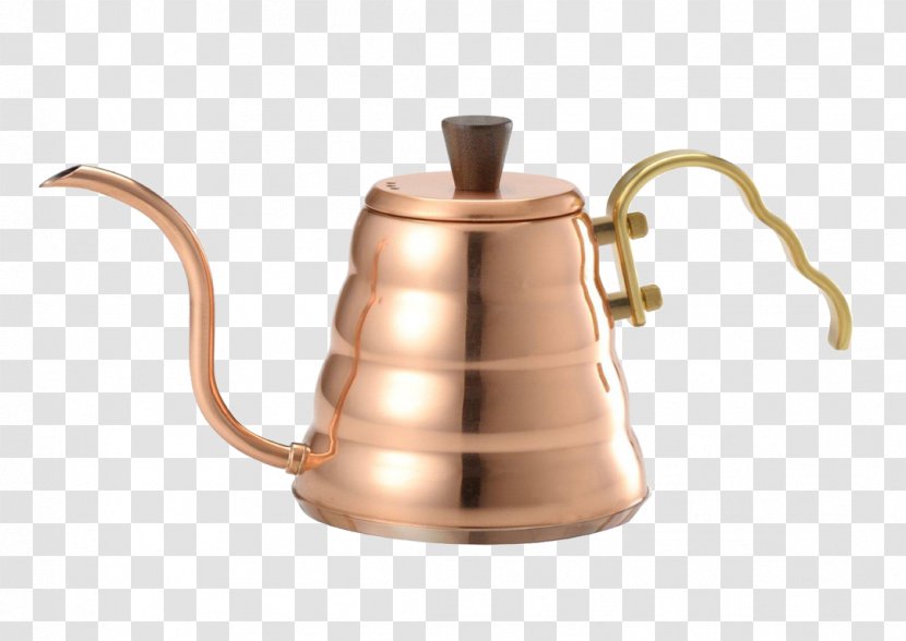 Brewed Coffee Kettle Copper Hario - Stovetop Transparent PNG