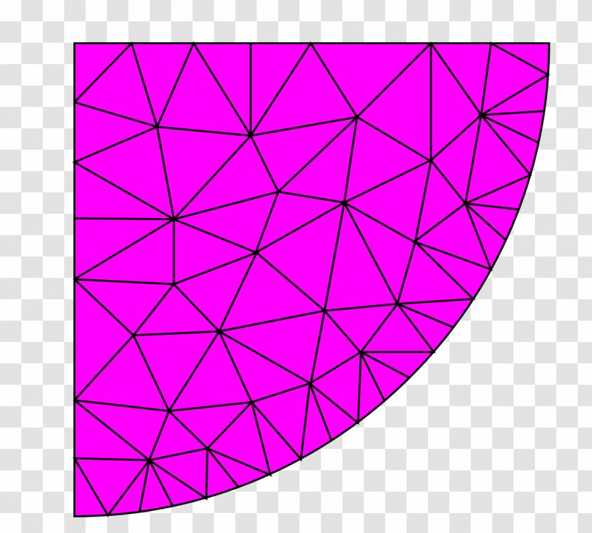Triangle Unstructured Grid Mesh Generation Polygon Euclidean Space - Geometry Transparent PNG