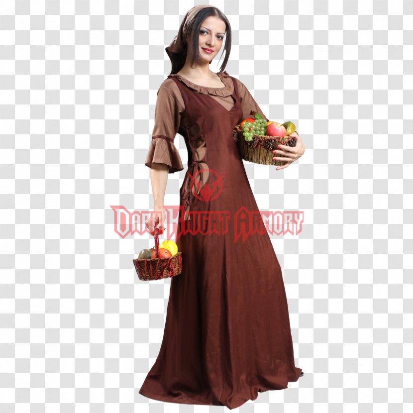 Gown Middle Ages English Medieval Clothing Peasant - Joint - Dress Transparent PNG