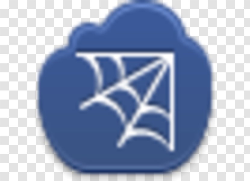 Download Clip Art - Electric Blue - Spider Web Icon Transparent PNG