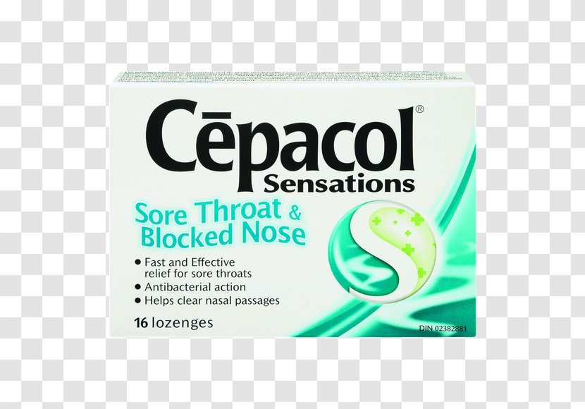 Throat Lozenge Cēpacol Chloraseptic Sore - Hexylresorcinol Transparent PNG