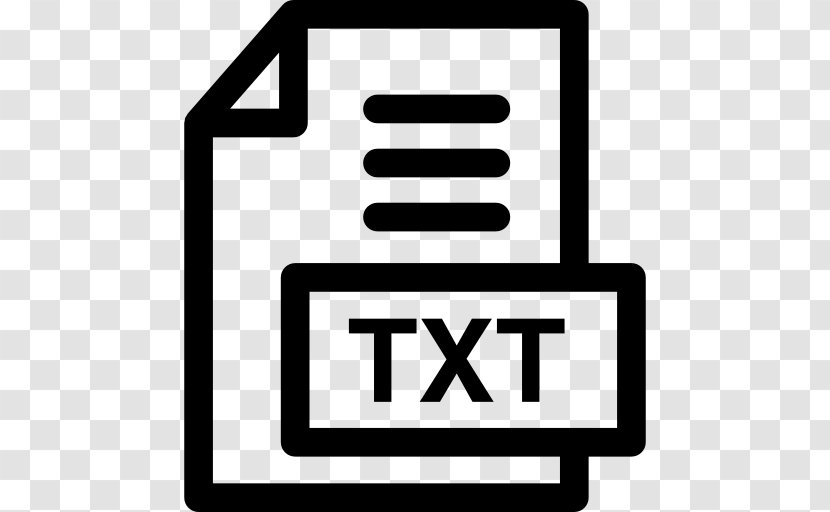 Text File Logo TXT Transparent PNG