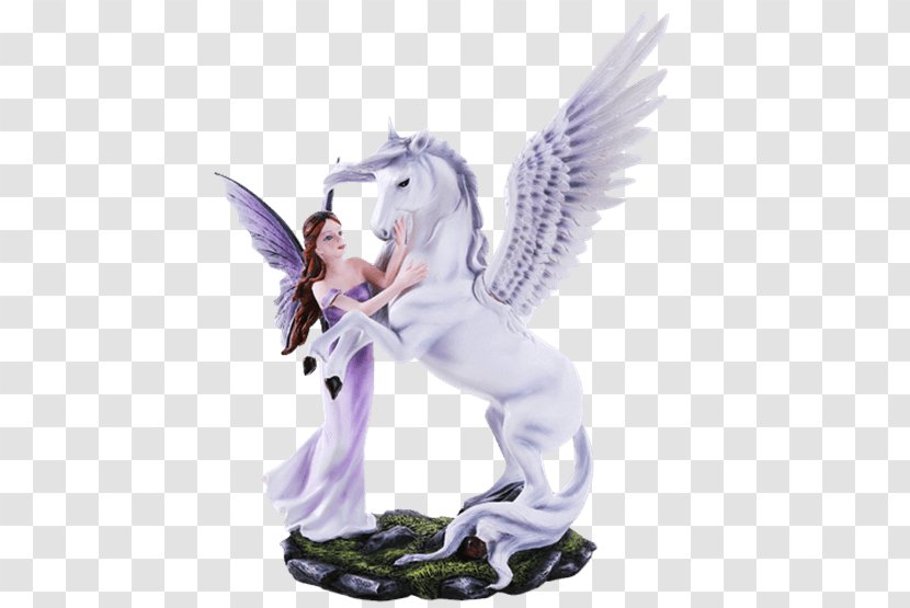 Figurine Unicorn Fairy Statue Pegasus - Sculpture Transparent PNG