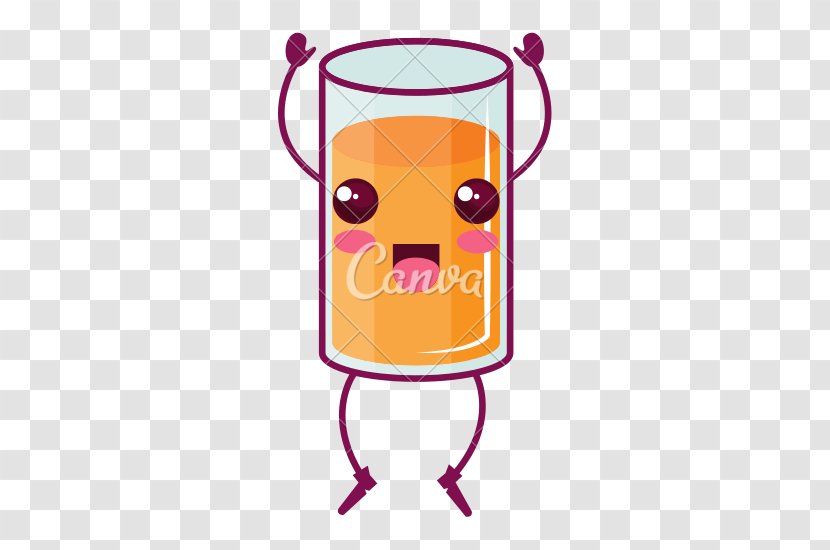 Juice Glass - Cartoon - Purple Transparent PNG