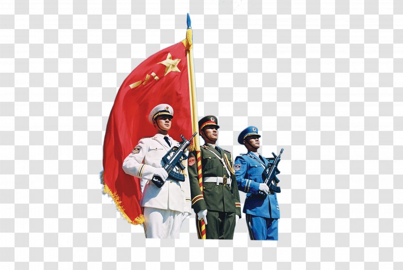 National Day Of The People's Republic China Nanchang Uprising Military Personnel Salute - Soldier Transparent PNG