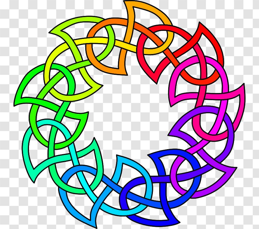Celtic Knot Pentacle Pentagram High Cross Triquetra - Reiki Transparent PNG