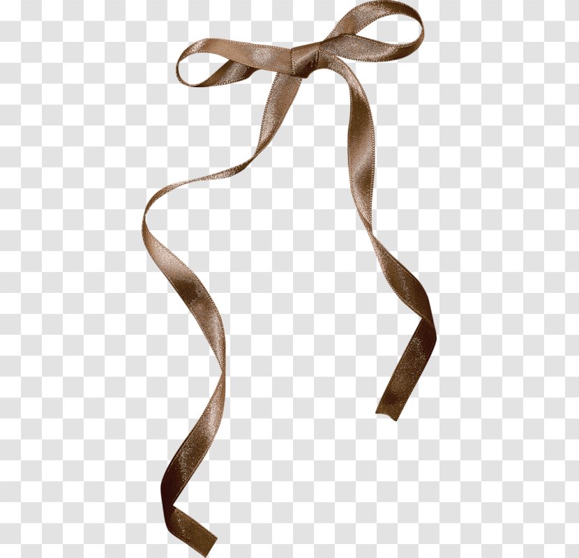 Ribbon Shoelace Knot Brown - Decorative Bows Transparent PNG