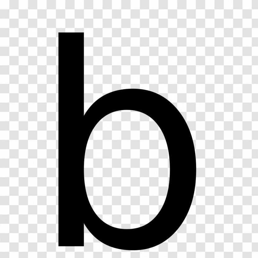 Letter Case B - Black And White - A Transparent PNG