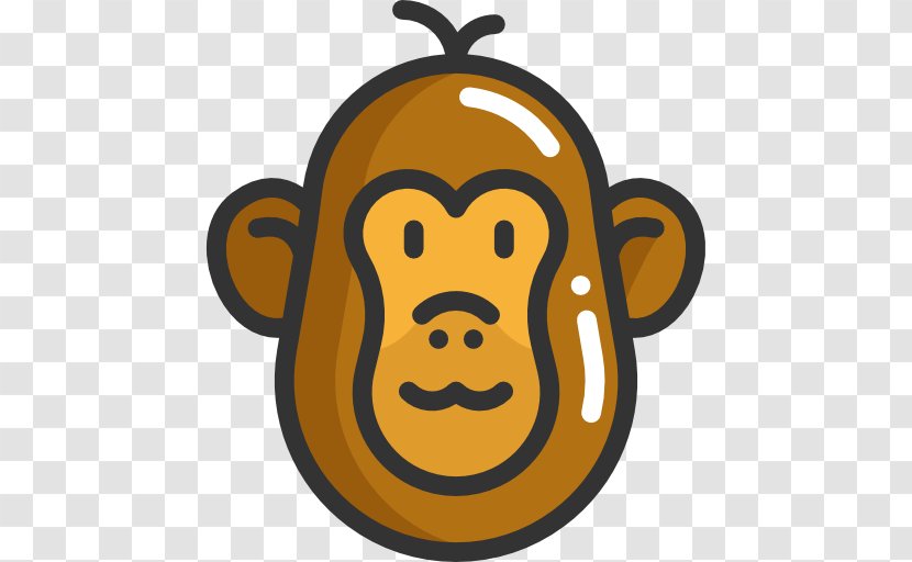 Primate Monkey Icon - Mammal - Cute Transparent PNG